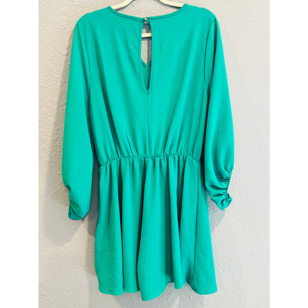 Haptics by Holly Harper Long Sleeve Romper in Green Size L - Picture 3 of 6